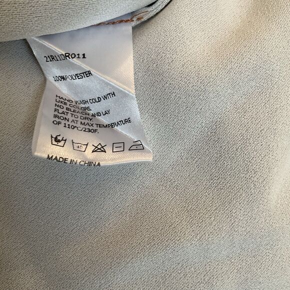 NAP Abstract Maxi Dress Empire Waist Long Sleeves Rust, Size L NWT - Picture 14 of 16